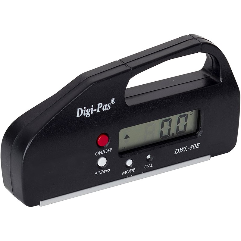 DigiPas DWL80E Mini nivel digital de bolsillo, medidor de ángulo