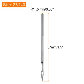 HARFINGTON 10 Pcs Sewing Machine Needles Size 22/140 Quick Sewing Iron Universal Regular Point Machine Needles Embroidery Sewing Tool for Craft DIY Household Stitching Industrial Use