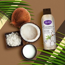 Duru Duru Coconut Moisturizing Spray Lotion - Spray Moisturizer Coconut Oil Lotion 48 Hour Moisture Body Lotion