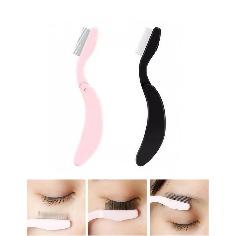 PAVNSO 1 Pack Eyelash Separator Eyelash Comb, Folding Eyelash Brush