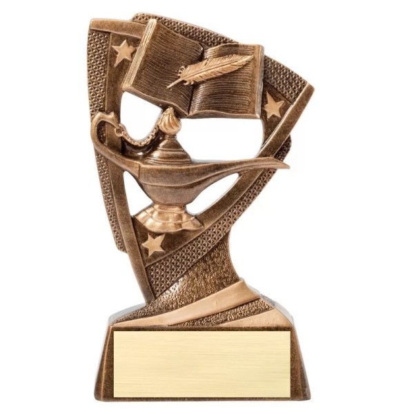 6.25" Lamp of Knowledge Education Delta Series Trophy Personalized Free