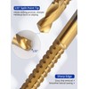 Rocaris 8 Pack Titanium Coated HSS Twist Drill Bits, 3-10mm