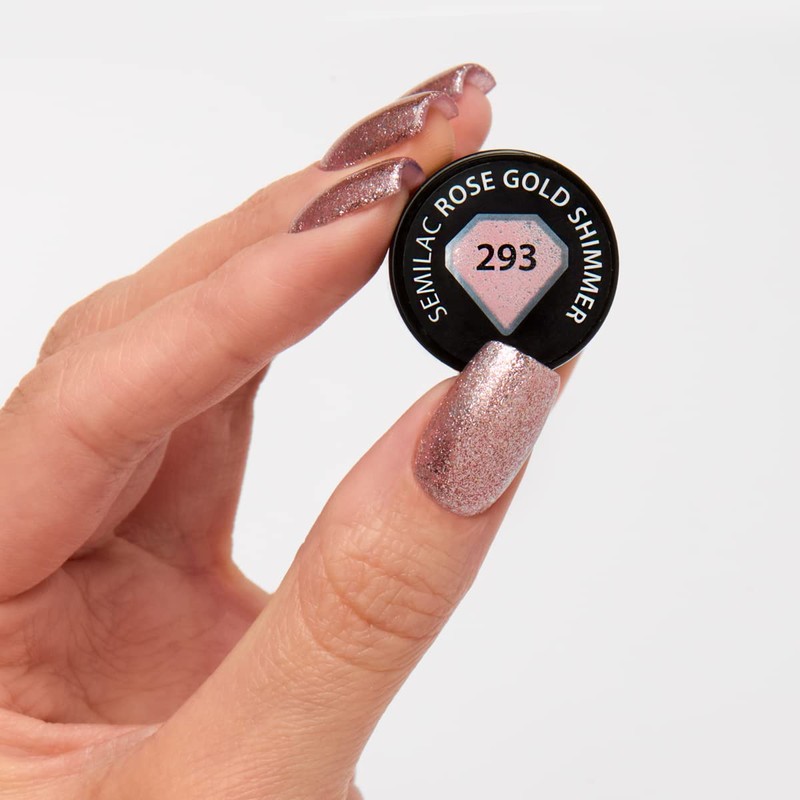293 UV Nagellack Hybrid Semilac Rose Gold Shimmer 7 ml