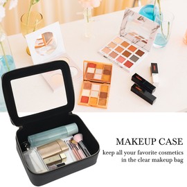 Clear Makeup Bag Organizer, Travel Cosmetic Case Skincare Toiletry Bag