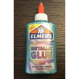 Elmer's Metallic Glue, Blue GREAT FOR SLIME 5 fl Oz
