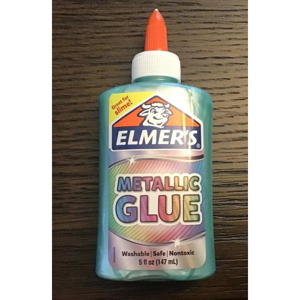Elmer's Metallic Glue, Blue GREAT FOR SLIME 5 fl Oz