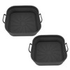 2 PCS Fryer Silicone Basket Nonstick Silicone Pot Fryer Liners