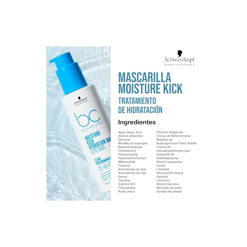 BONACURE - Moisture Kick Bálsamo Hidratante para Cabello Glicerol 150
