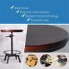 Industrial Bar Table-33.5-39.4 Inch Tall-Adjustable Bar Height Pub Table-23.7 Inch