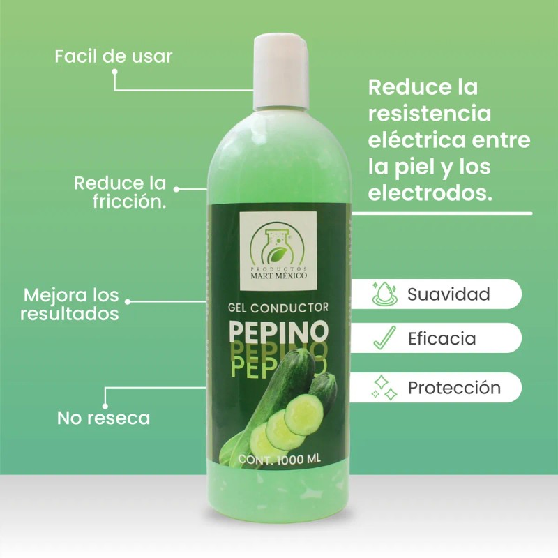 Gel Conductor De Pepino Facial & Corporal Aparatología 1 L