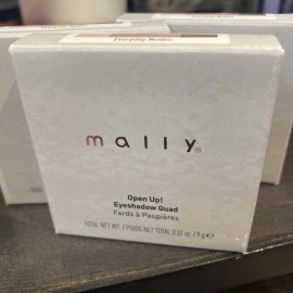 Mally 3 Pc-Mally Beauty Open Up Eyeshadow Palette Quad Everyday Nudes NEW Fresh Boxed