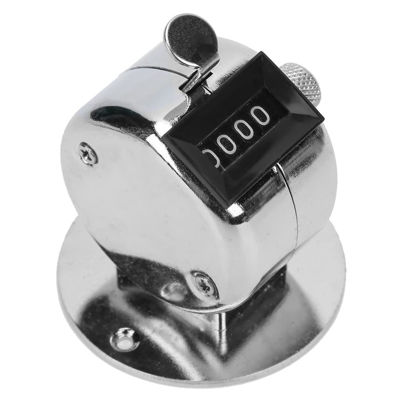 Stainless Steel Hand Counter, 4 Digit Hand Counter, Stainless Steel