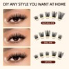 QUEWEL Lash Clusters 112 PCS Eyelash Clusters with Thin Band