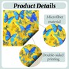 CREATCABIN 6 Packs Thickened Glasses Cleaning Cloth Elegant Flower Design