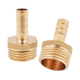 10PCS Hose Pipe Tap Connector Brass Hose Nozzle Connector Hose Fitting Male Adapter for Pond Pool Hose Pipe Adapters -1/2 8mm