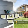 AmeriTop Solar Lights Outdoor, 2 Pack 300 LED High Brightness