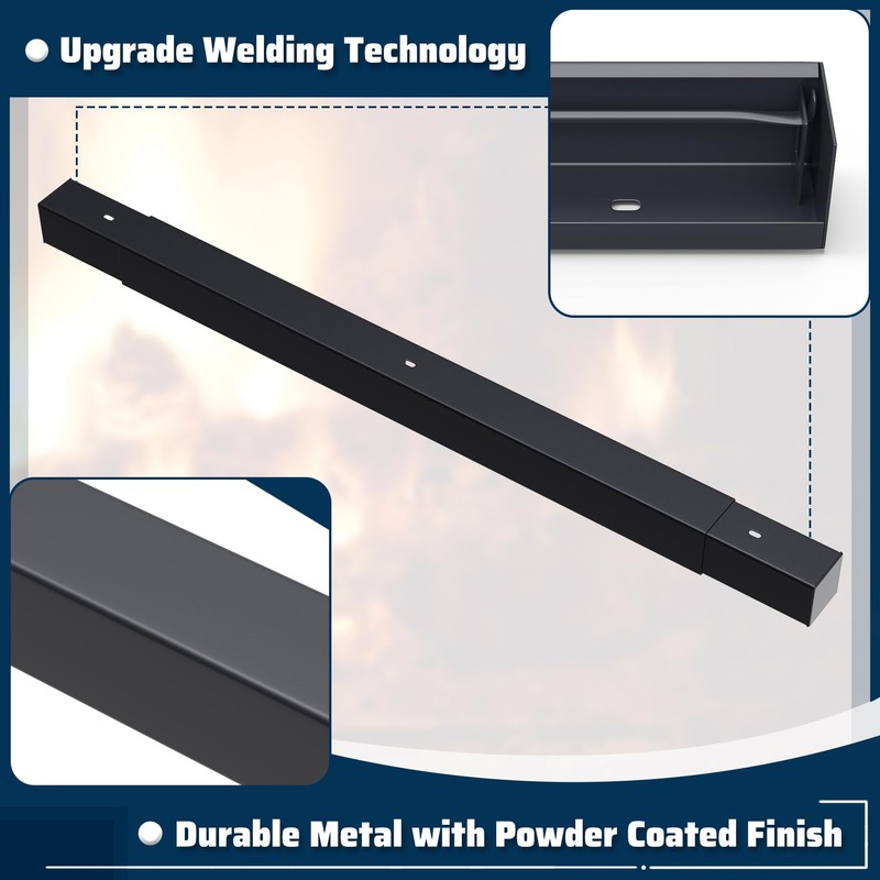 Pearwow Adjustable Curtain Rod & Valance Kit,Easy to Install Curtain