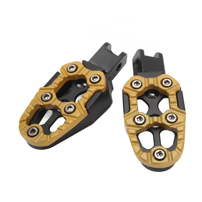 1 Pair Motorcycle Footpeg Left Right Anti Slip Universal Aluminum