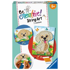Ravensburger 18243 BeCreative String Art Dogs Creative Thread Pictures with Cute Puppies for Children from 6 Years