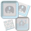 Creative Converting Little Peanut-Boy Square Paper Dessert Plates (8 Count),