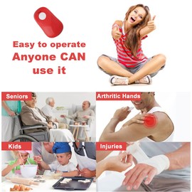 Can Opener,Kratax Electronic Can Opener,Automatic One-Touch Safe Smooth No Sharp Edges Can Openers for Almost Size Can,Best Kitchen for Arthritis Chefs and Seniors(Red)