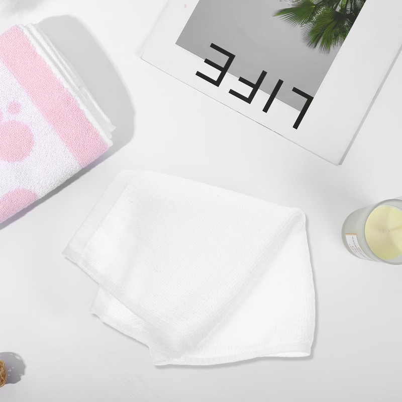 Mikinona Cotton Towel Set 10 Absorbent Hand Face Towels 12x12