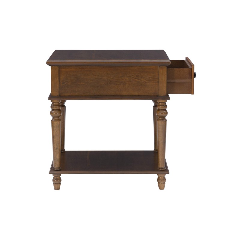 Powell Hazelnut Modern Classic Side Vivian Table