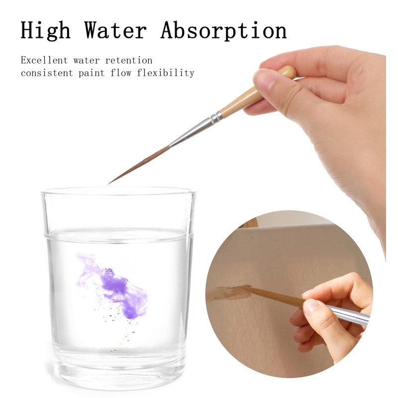 5 Pack Liner Brushes for Painting, Pinstriping Brush