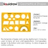 Liquidraw Geometry Shapes Template Stencil Protractor Circle Ellipse Oval Triangle