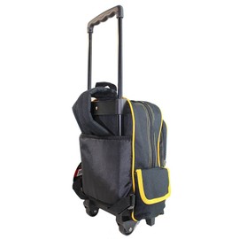 alwaysonroll New Yu Gi Oh King of Game Rolling Backpack (Yellow/Black)