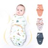 3-Pack Baby Swaddle Sleep Sacks - Newborn Swaddle Sack 0-6