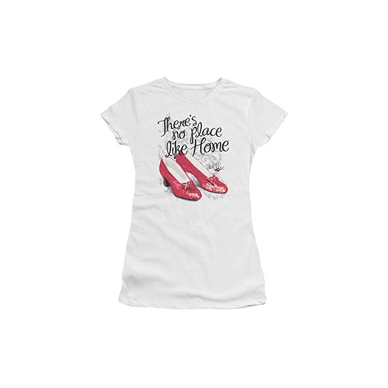 Trevco Wizard of Oz Ruby Slippers Juniors' Sheer Fitted T