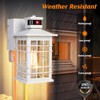 Porch Light with GFCI Outlets Built-in, Motion Sensor Dusk to