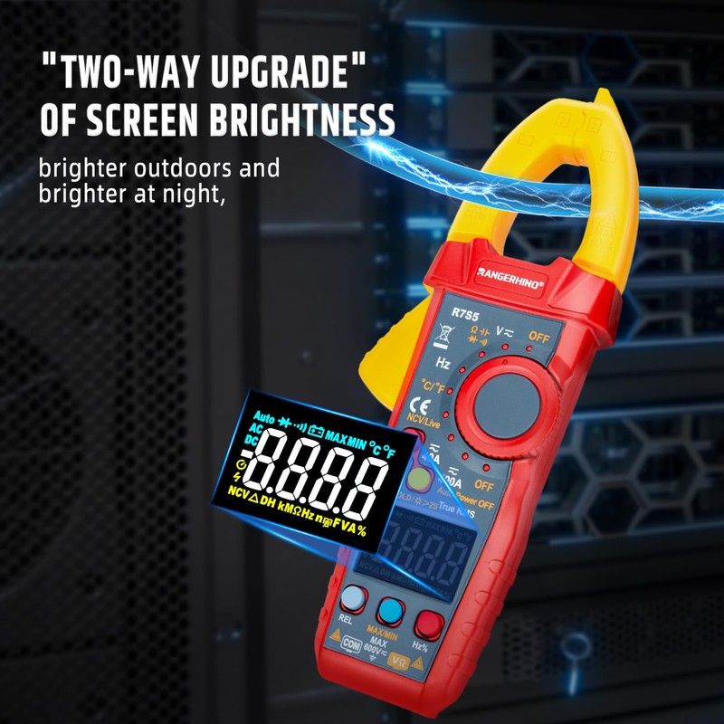 Multimeter Tester, RANGERHINO 2000 Count Digital Clamp Meter, NCV Voltmeter