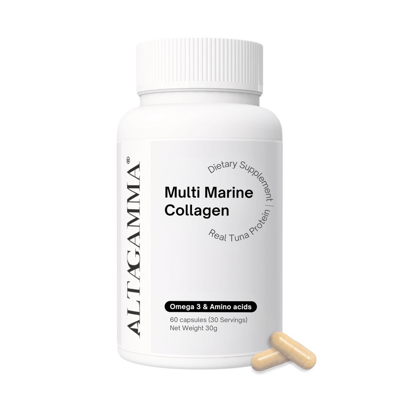 Colageno Marino Hidrolizado Puro y Omega 3 - Orgánico 60