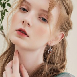 Camping Earrings 925 Sterling Silver Bonfire Earring for Women Camping Gifts for Outdoor Lovers