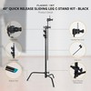 Flashpoint 40" Quick Sliding Leg C-Stand Kit with 2.5" Grip