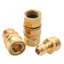 Pressure Washer Adapter Set,M22-15swivel Male Thread Fitting, 3/8" Quick Connect kit fits 3/4" standard hosest,5000 PSI（4PCS)