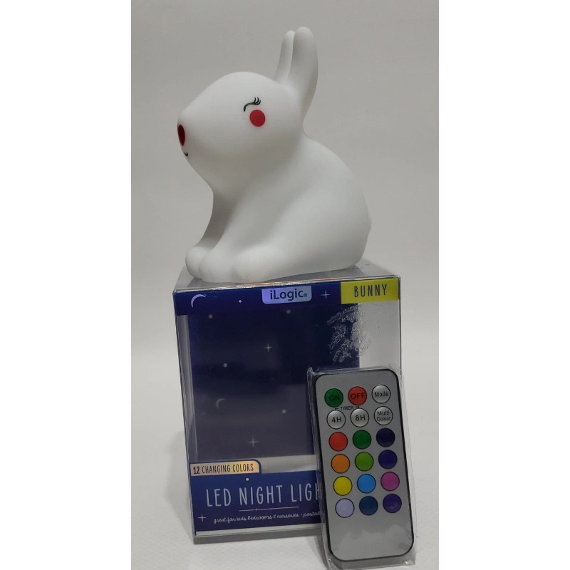 Ilogic 'Bunny' Led Night Light, 3 Light Modes, 12 Changing