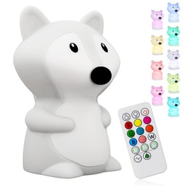 LED Night Light for Kids Desk Lamp, Light Up Toddler Bed Rooms Aesthetic Decor 9 Colors Portable Dimming & Timer &Rechargeable Bedside Lamp for Nursery Baby Mothers Day Gifts Soft BPA Free Silicone