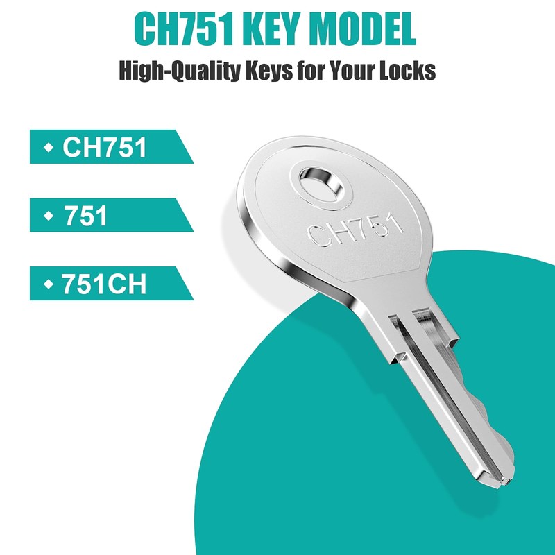 5 Pcs CH751 Key, Siapupy Universal CH751 replacement keys, RV