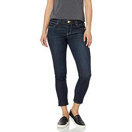 Democracy womens Petite "Ab"solution Crop Jeans, Dark Indigo, 14 Petite US