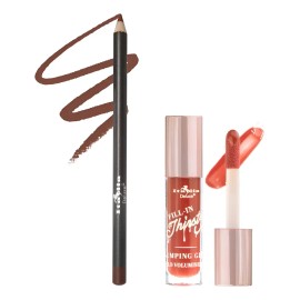 Lip Combo Gloss Thirsty Fill In + Delineador Italia Deluxe