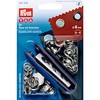 PRYM 541374 Eyelets with washers Size 8mm inside; silver-coloured, 24