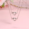 GBTBYS 2 Pcs Bridesmaid Gifts Love Knot Infinity Friendship Necklaces