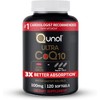Qunol CoQ10 100mg Softgels, Ultra CoQ10 100mg, 3x Better Absorption,