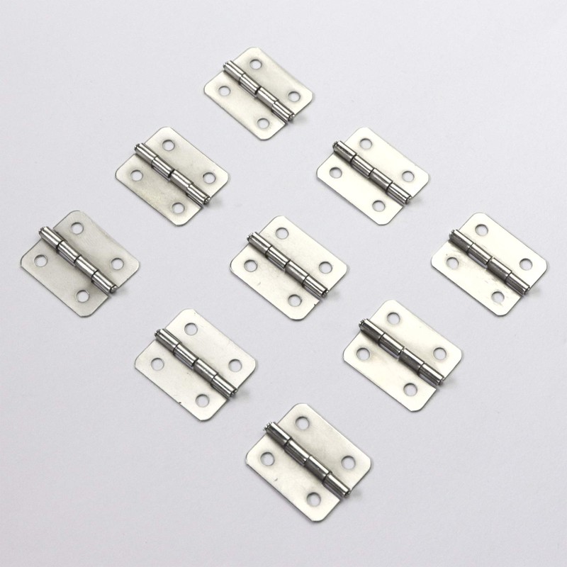 Silver Tone Mini Box Hinges 50 Sets and 200 Replacement