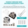 Daiilg 2PCS 2-Way Power Distribution Block Power Distribution Block 0/2/4