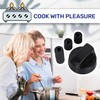 Gas Cooker Knob with 3 Concealed Axle Adapters - Black
