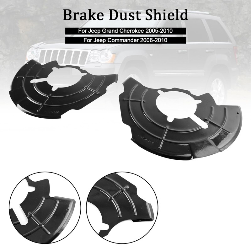 Topteng Right + Left Front Brake Dust Shield Suitable for